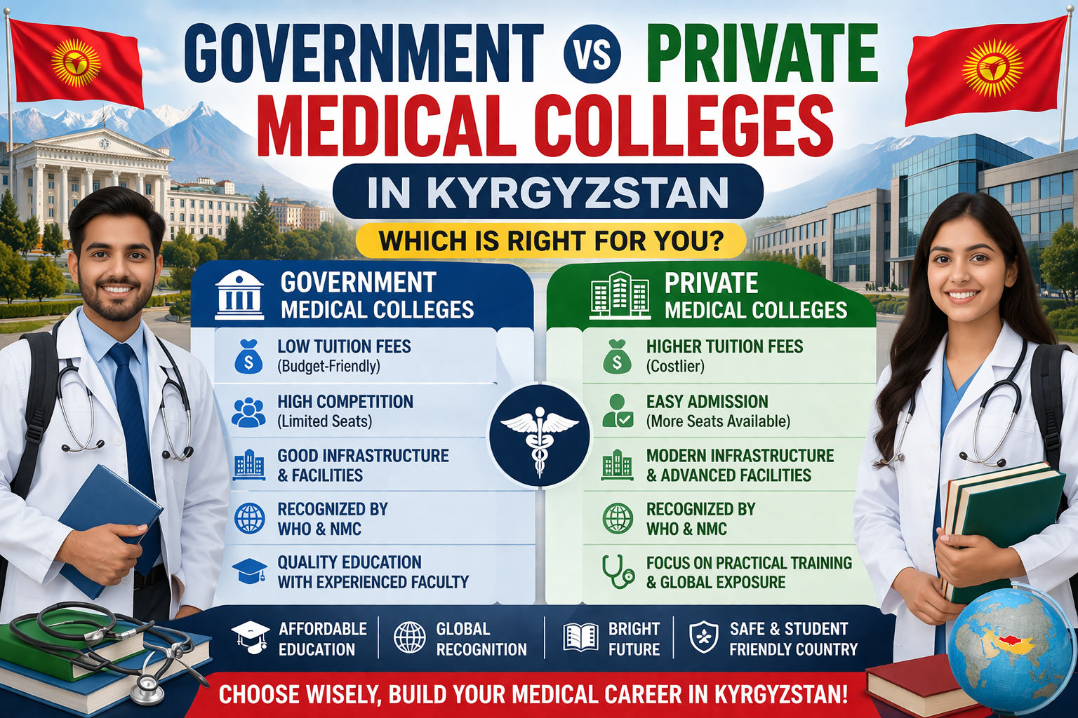 Government vs Private Medical Colleges in Kyrgyzstan